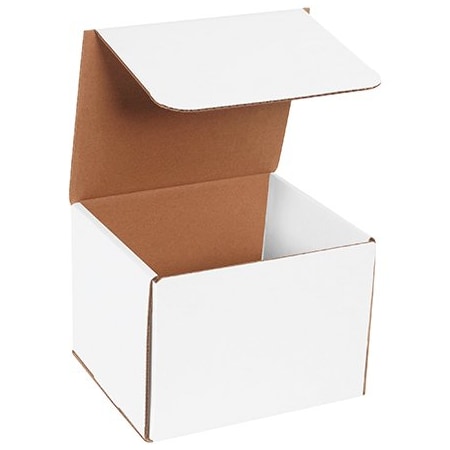 Bsc Preferred 8 x 7 x 6'' White Corrugated Mailers, 50PK BUY00028744